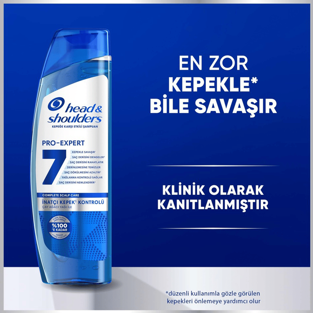 Head & Shoulders Pro-Expert 7 Çay Ağacı ile İnatçı Kepek Kontrolü Şampuan 300 ml
