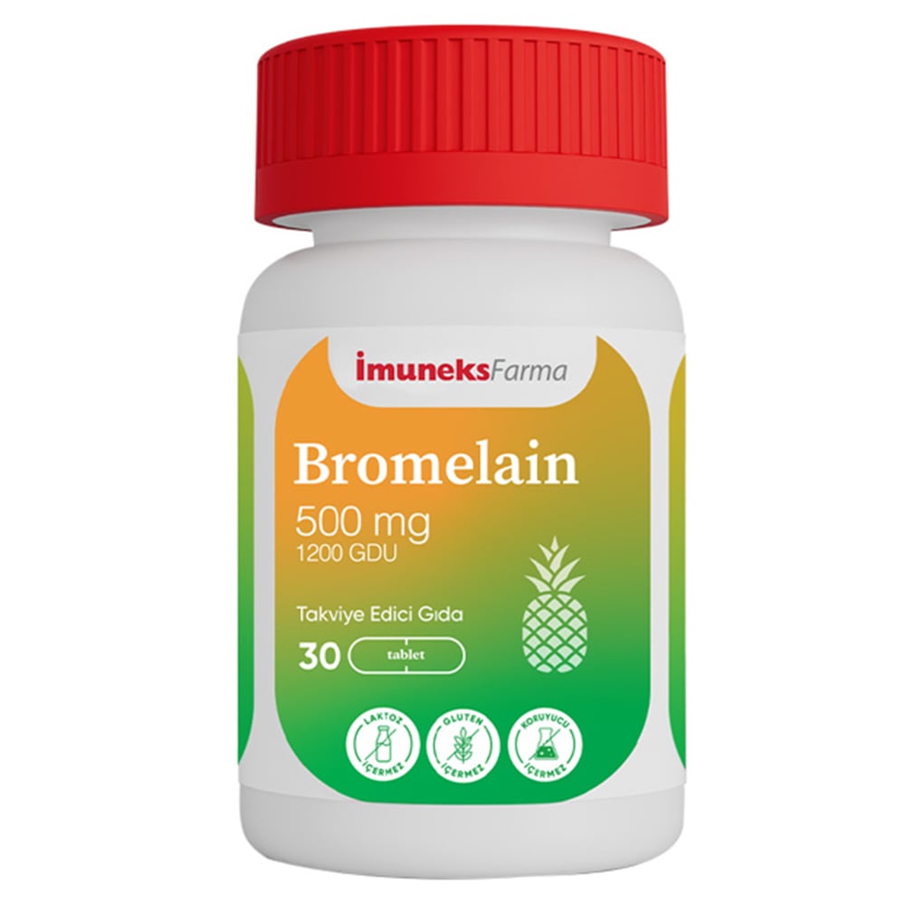 İmuneks Bromelain 500 mg 30 Kapsül