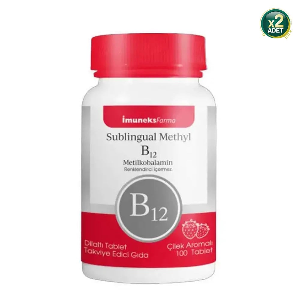 Imuneks Farma Sublingual Methyl B12 100 Tablet 2 Adet