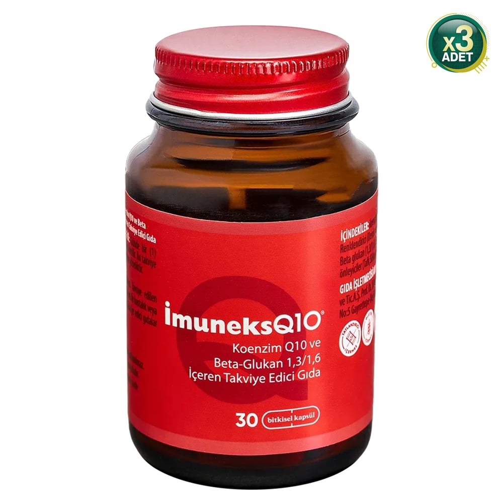 Imuneks Q10 30 Kapsül 3 Adet