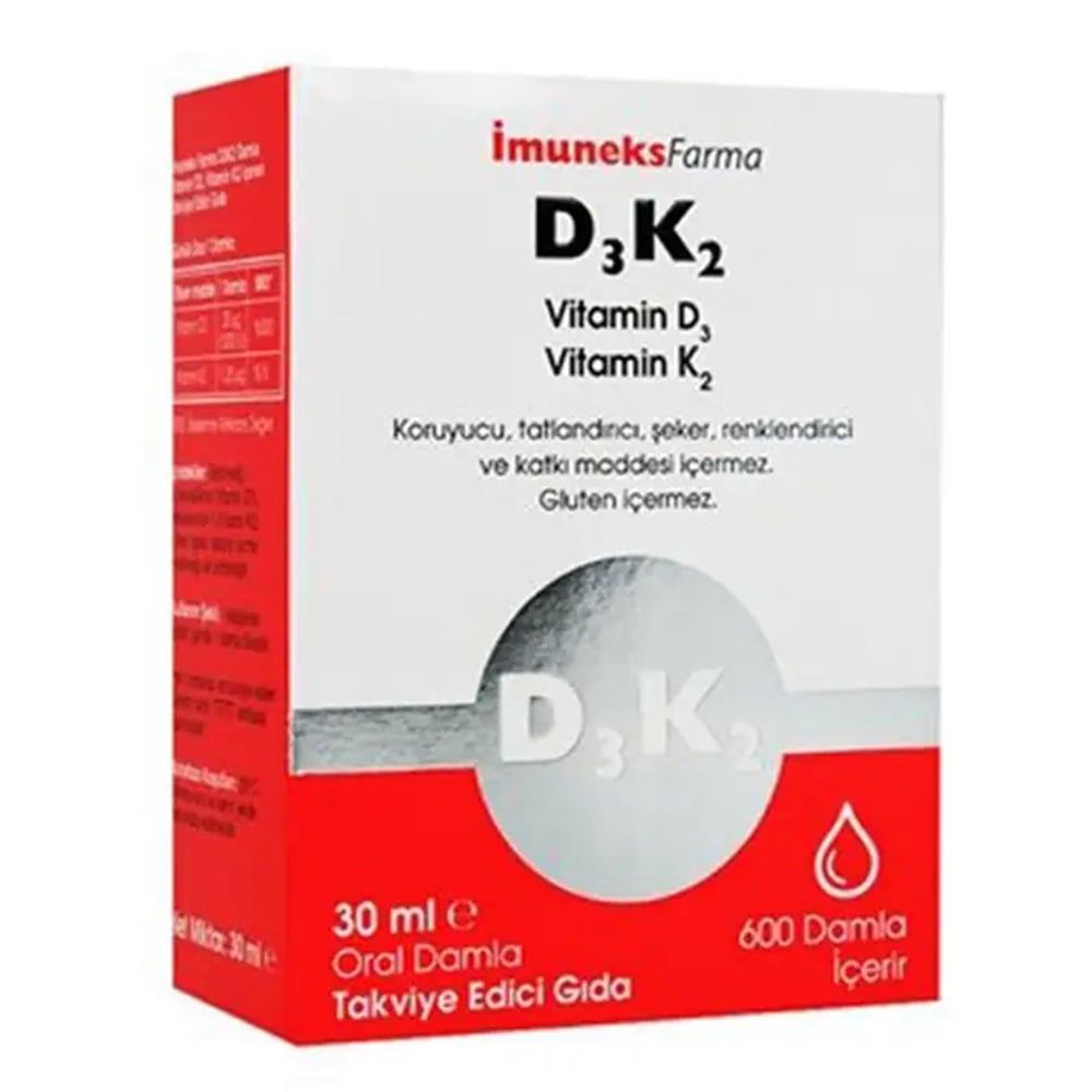 İmuneks Vitamin D3K2 30 ml Damla