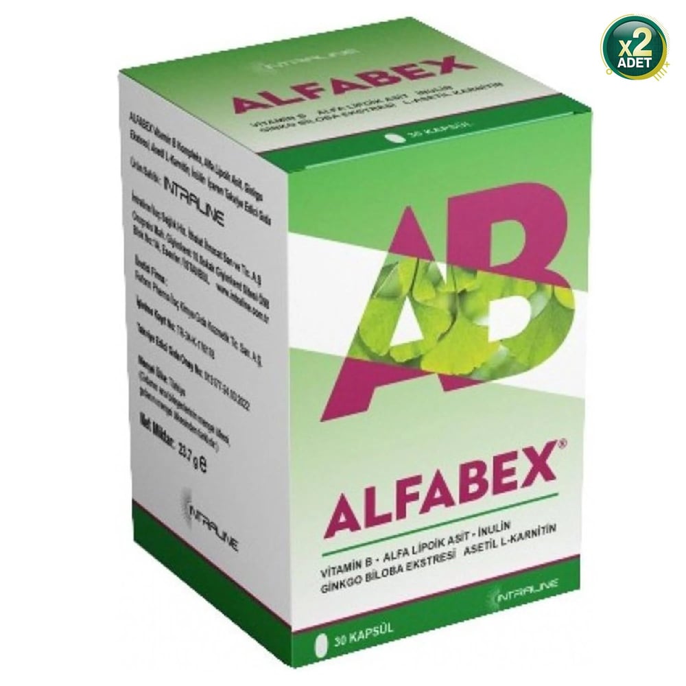 Intraline Alfabex 30 Kapsül 2 Adet