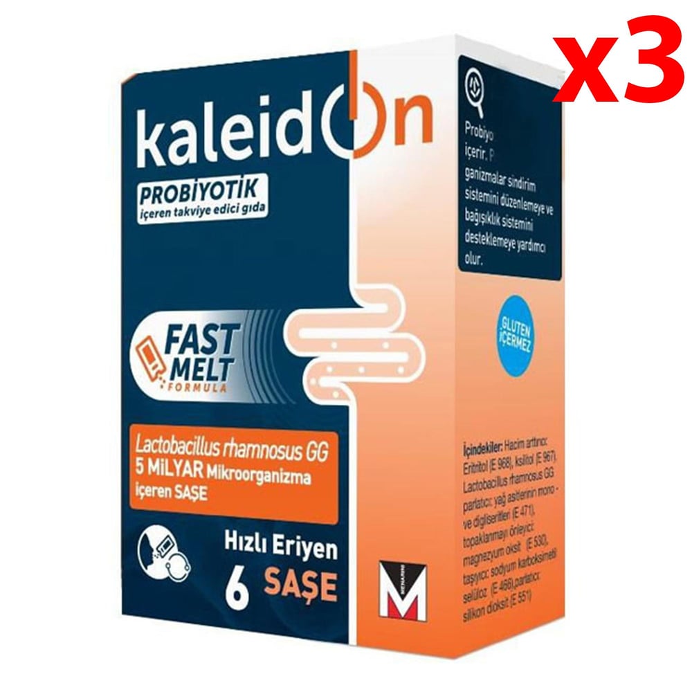 Kaleidon Probiyotik Fast Melt Formula 6 Saşe 3 Adet