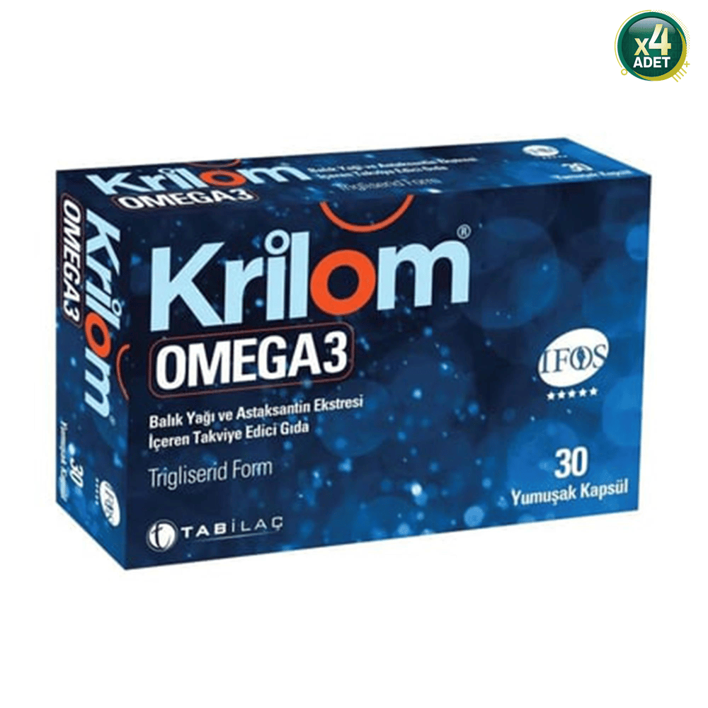 Krilom Omega-3 Yumuşak Kapsül 4 Adet 