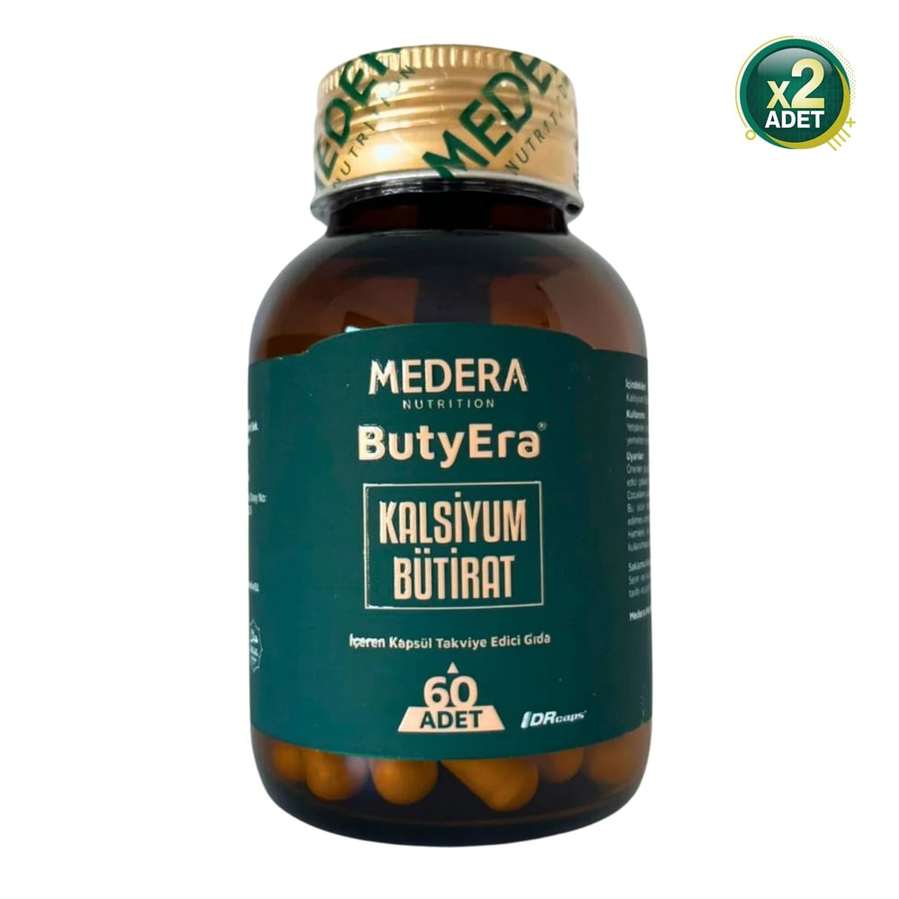 Medera Nutrition 2 Adet Kalsiyum Bütirat İçeren Takviye Edici Gıda (Postbiyotik)