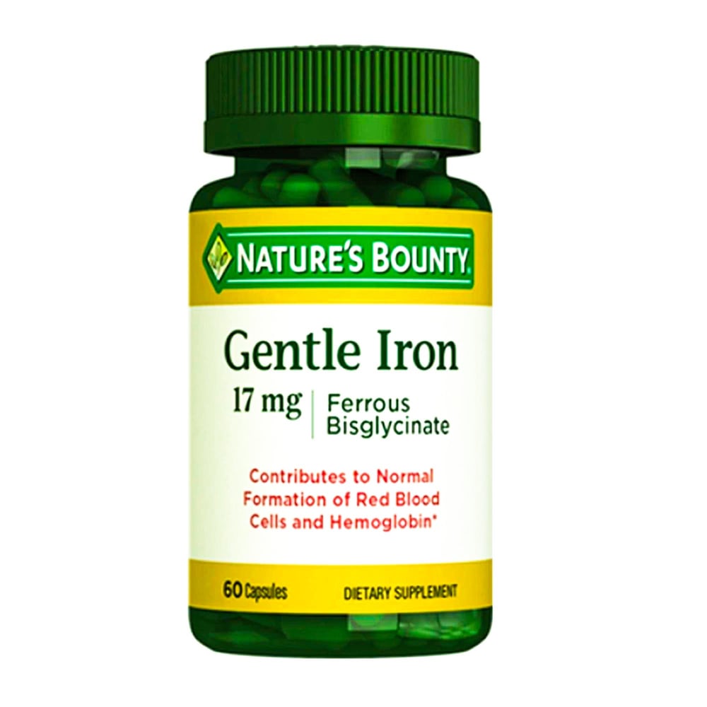 Nature's Bounty Gentle Iron 17 mg 60 Kapsül