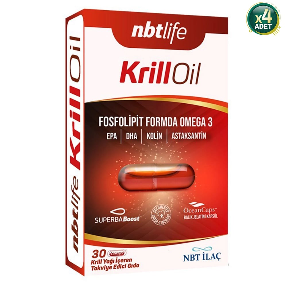 NBT Life Krill Oil 30 Kapsül 4 Adet