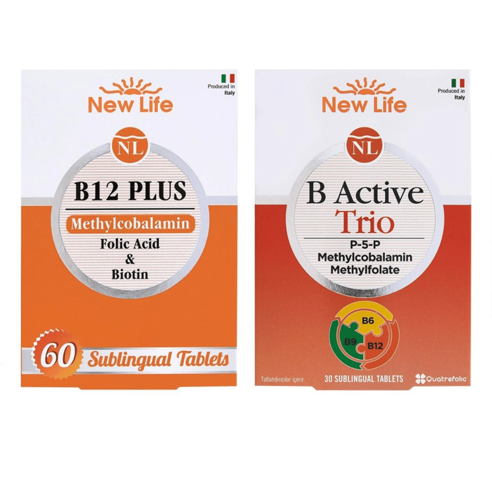 New Life B12 Plus 60 Tablet & B Active Trio