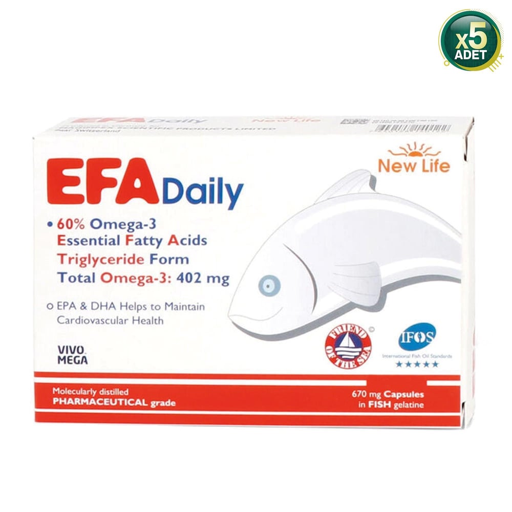 New Life EFA Daily 60 Kapsül 5'li (MF-73191-5) 