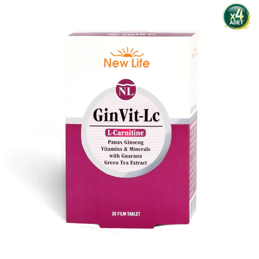 New Life Ginvit Lc 30 Tablet 4'lü Paket