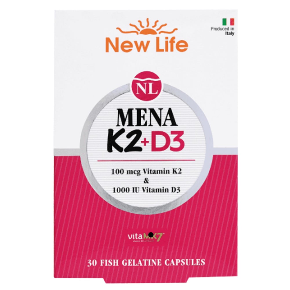New Life Mena K2+D3 Natural Vitamin 30 Kapsül