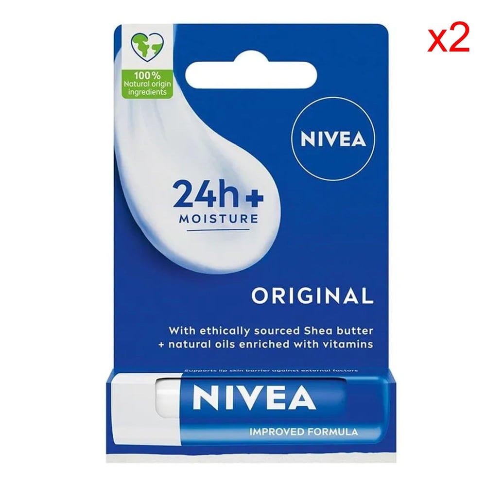 Nivea Bakım Yapan Dudak Bakım Kremi Orginal 4,8 gr 2 Adet