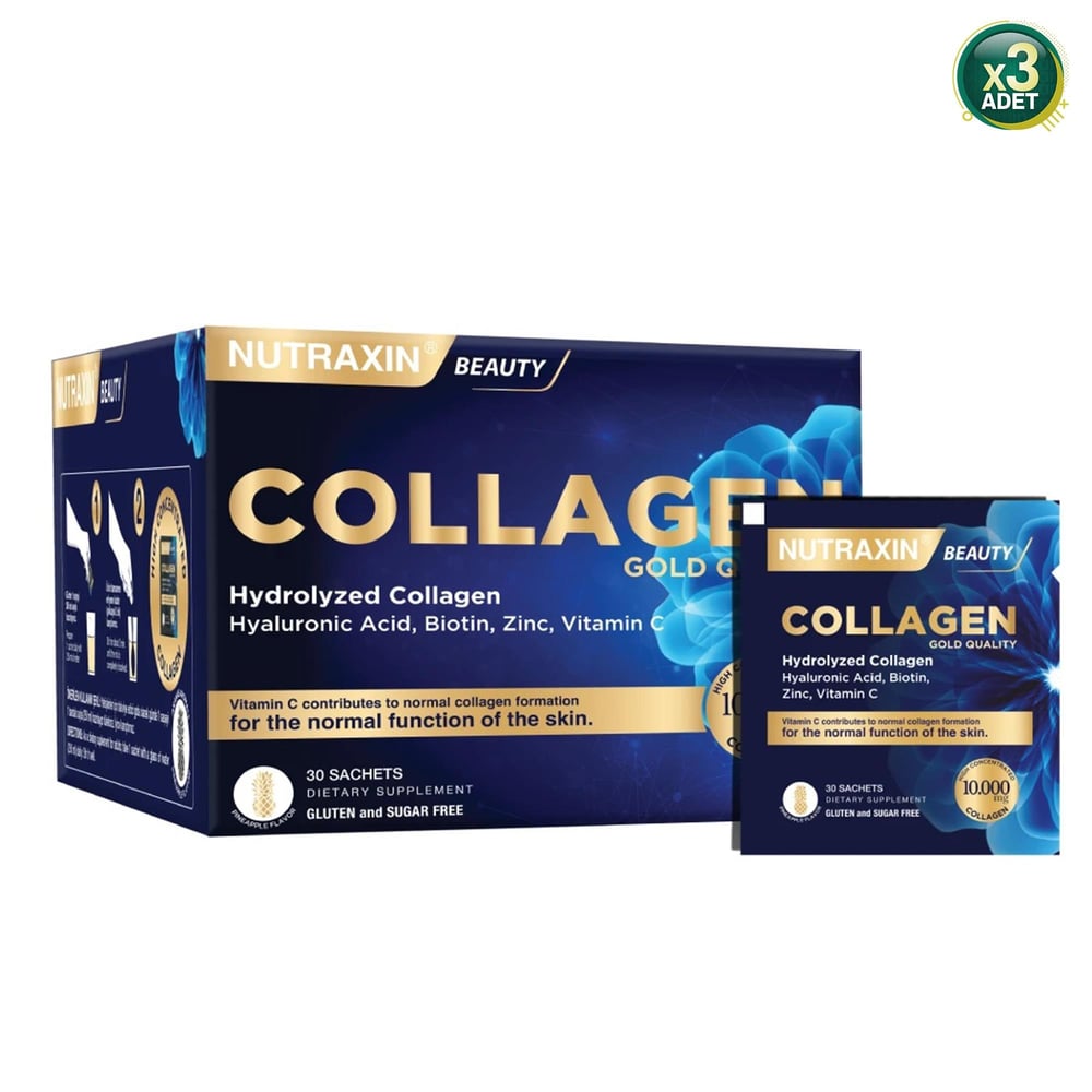 Nutraxin Collagen 10000 mg 30 Saşe 3 Adet
