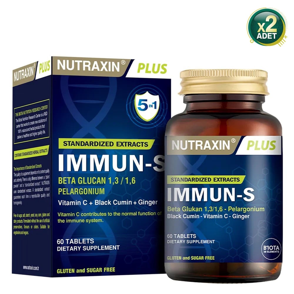 Nutraxin Immun-S 60 Tablet 2 Adet