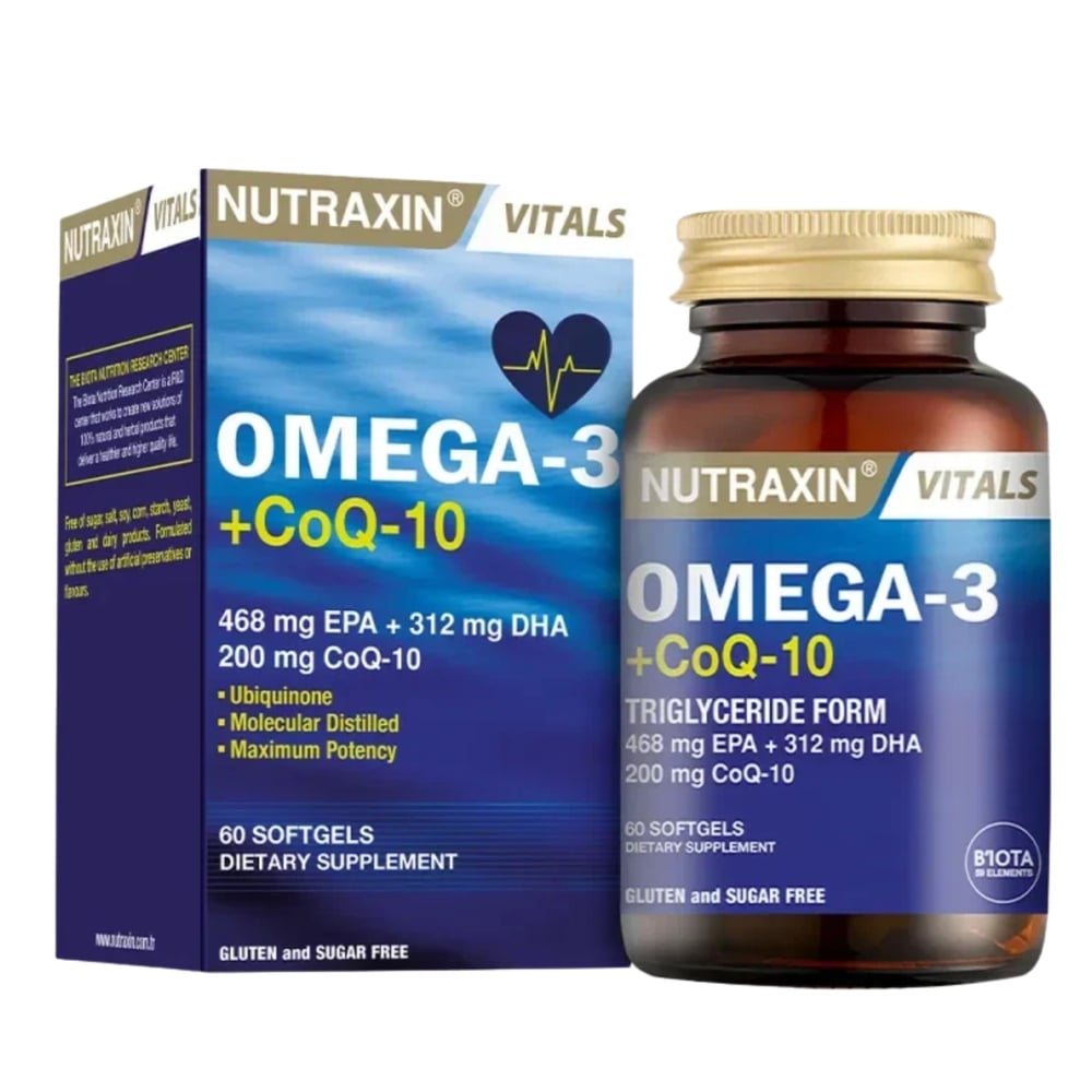 Nutraxin Omega-3 + CoQ-10 60 Kapsül