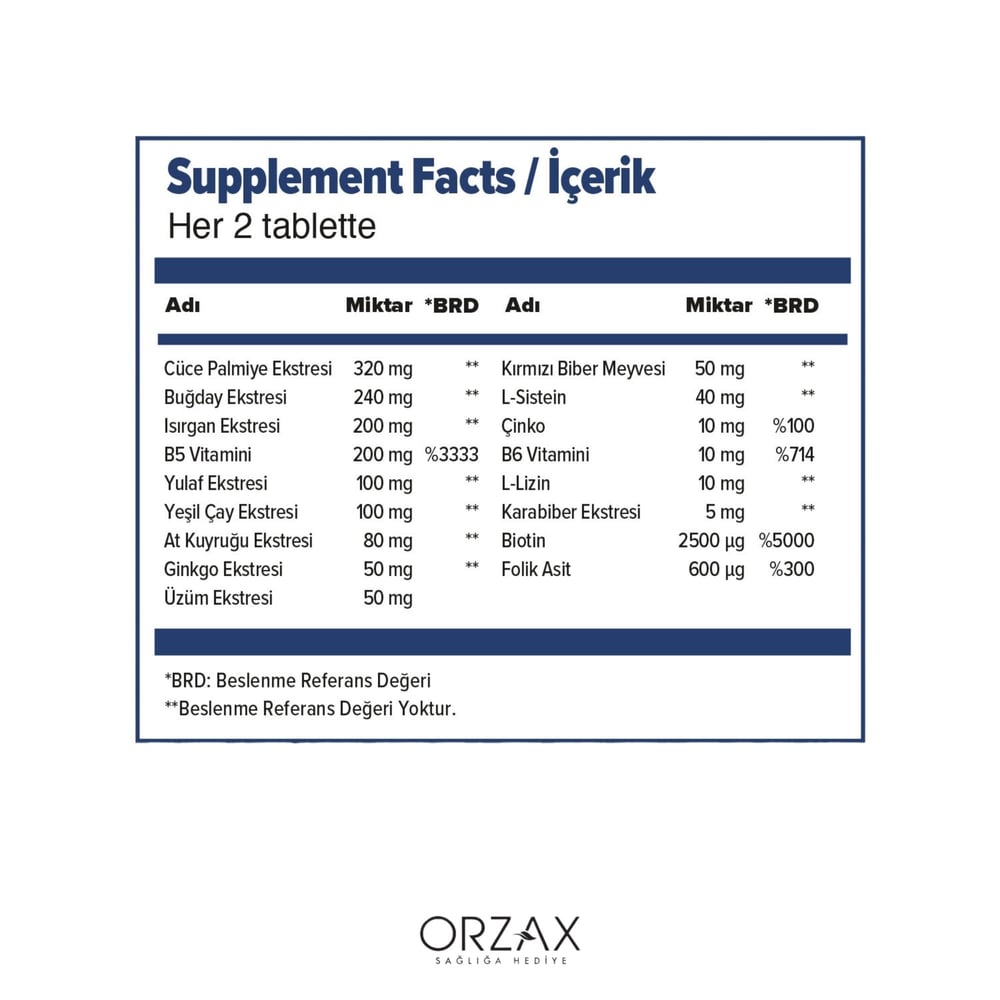 Ocean Capillus Men 60 Tablet 3lü