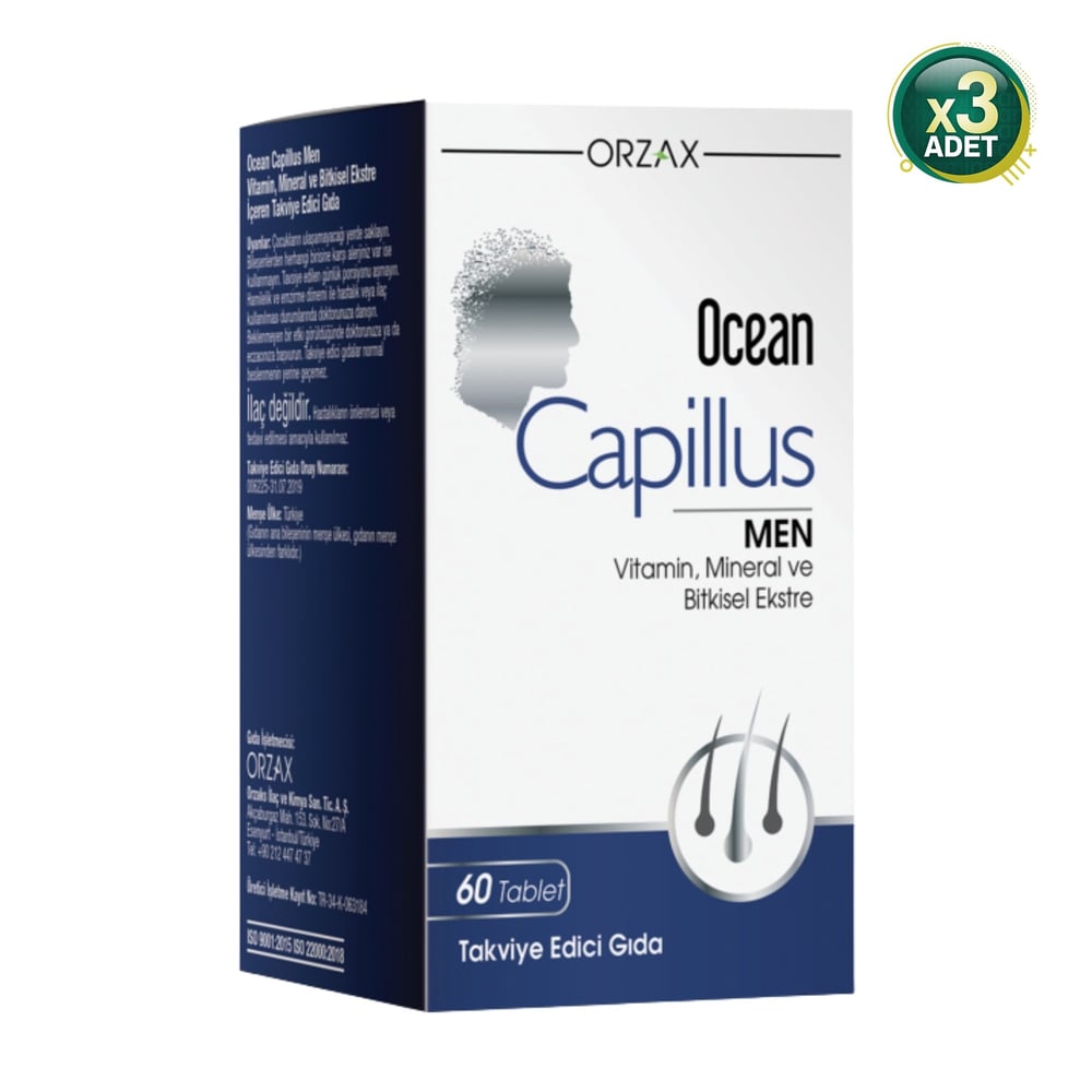 Ocean Capillus Men 60 Tablet 3lü