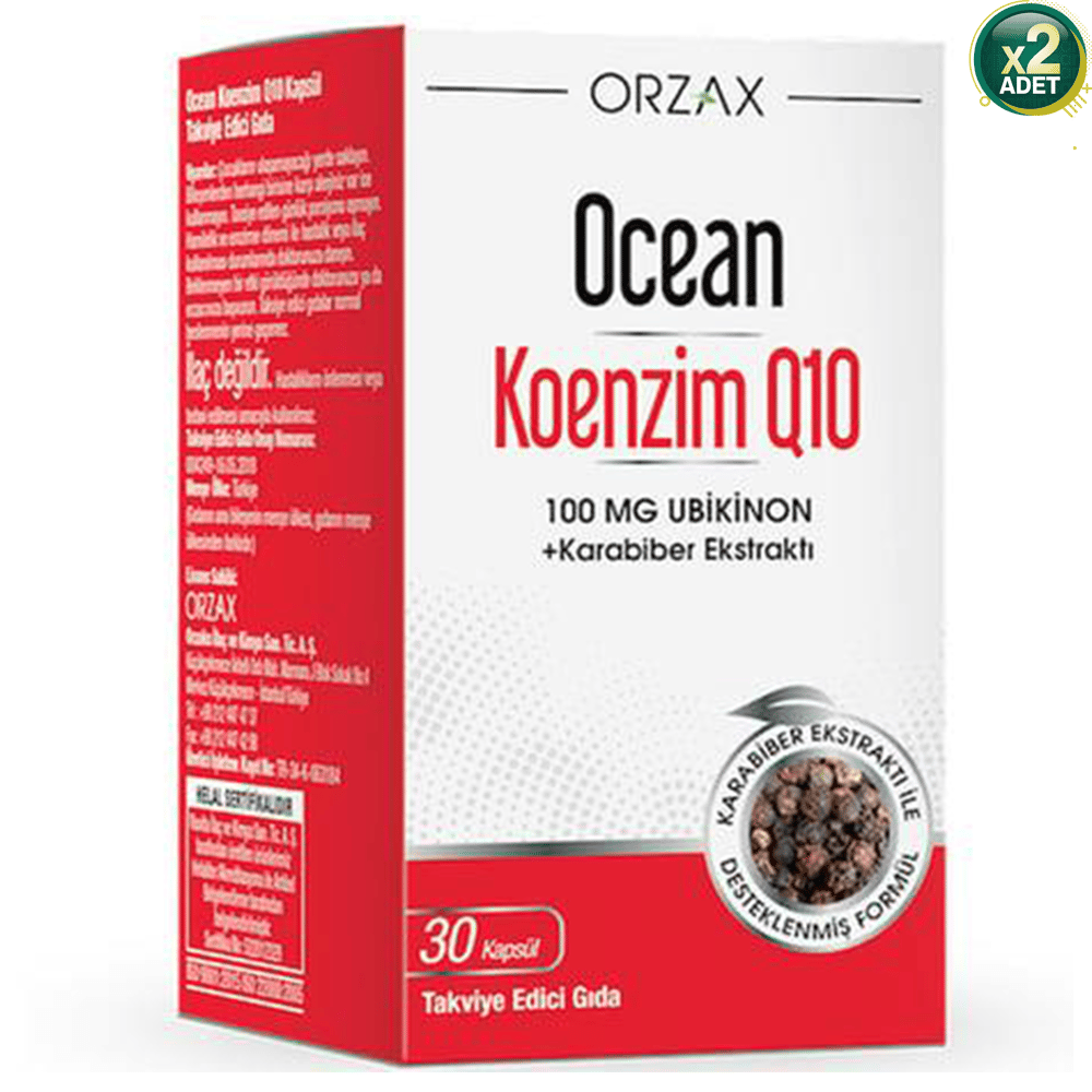 Ocean Koenzim Q10 100 mg 30 Kapsül 2'li