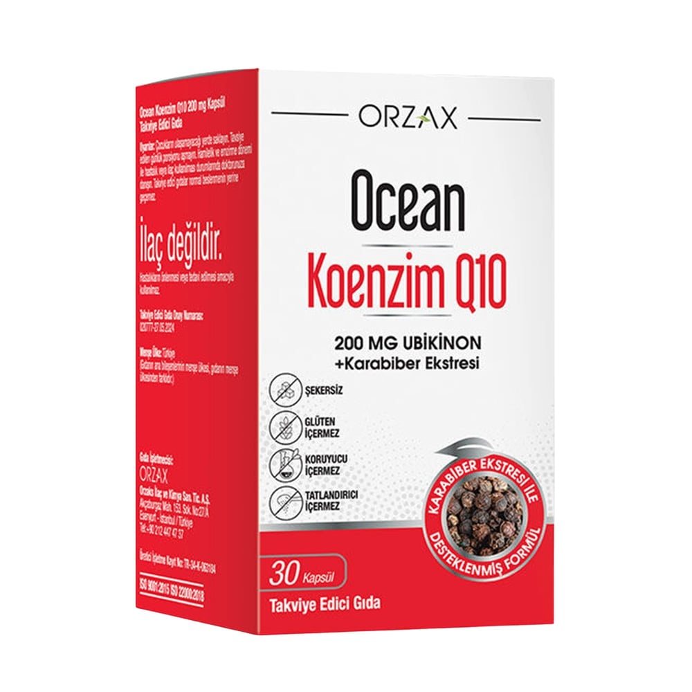 Ocean Koenzim Q10 200 mg 30 Kapsül