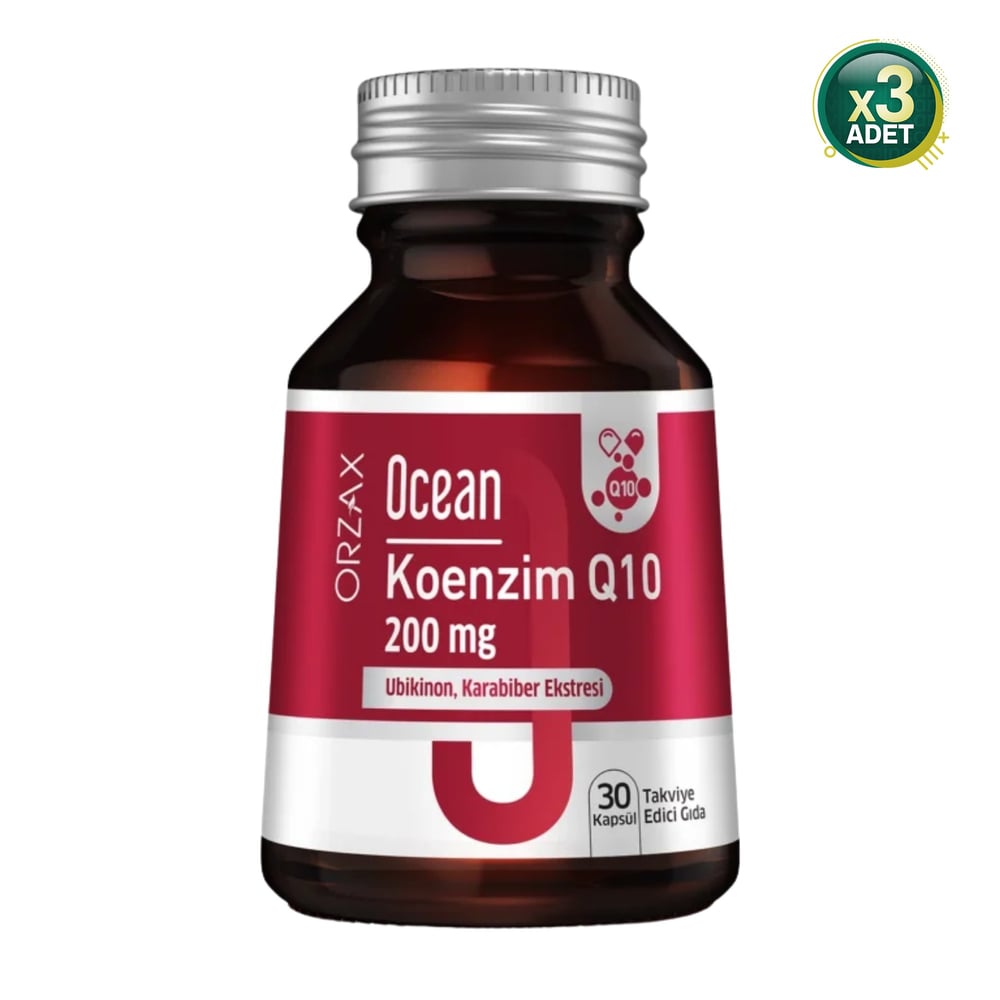 Ocean Koenzim Q10 200 Mg 30 Kapsül 3 Adet