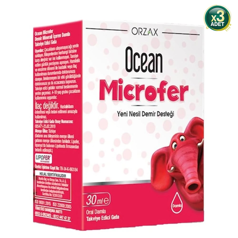 Ocean Microfer Damla 30 ml 3'lü