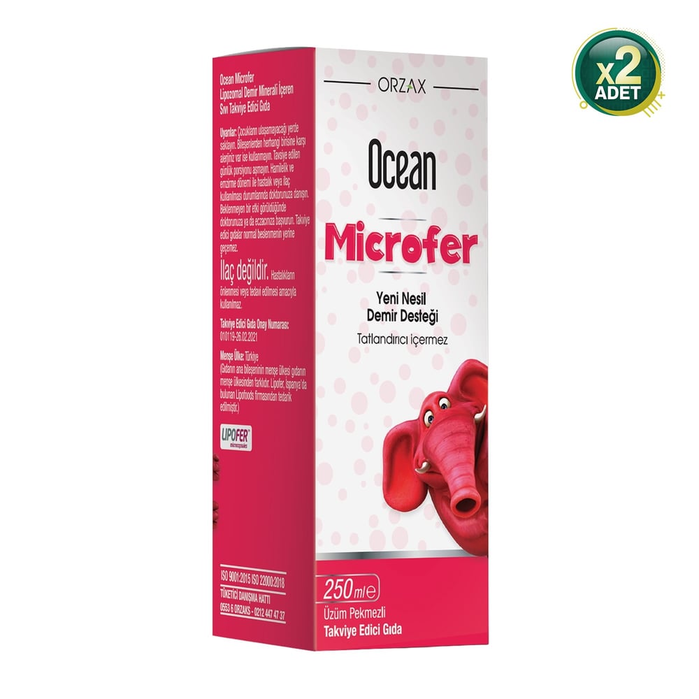 Ocean Microfer Şurup 250 ml 2 Adet