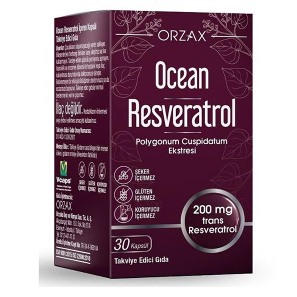 Ocean Resveratrol 200 mg 30 Kapsül