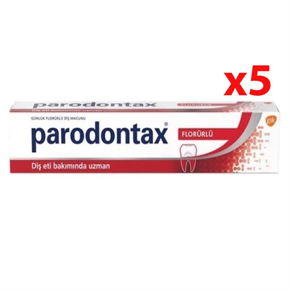 Parodontax Florürlü Diş Macunu 75 ML 5 Adet