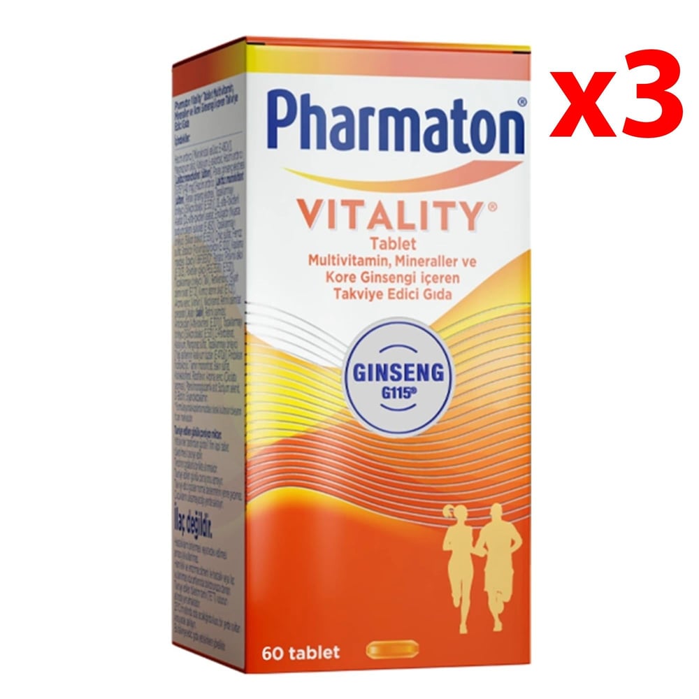 Pharmaton Vitality 60 Tablet 3 Adet