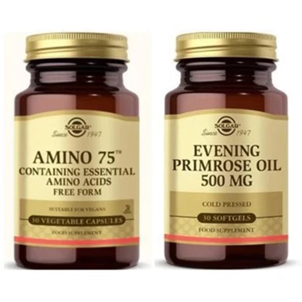 Solgar Amino 75 Essential Amino 30 Kapsül + Evening Primrose 500 Mg 30 Kapsül