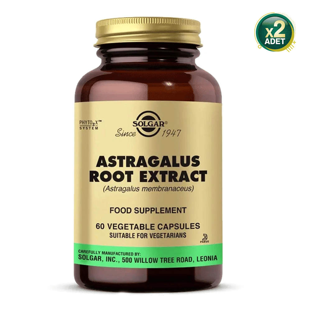 Solgar Astragalus Root Extract 60 Kapsül 2 Adet