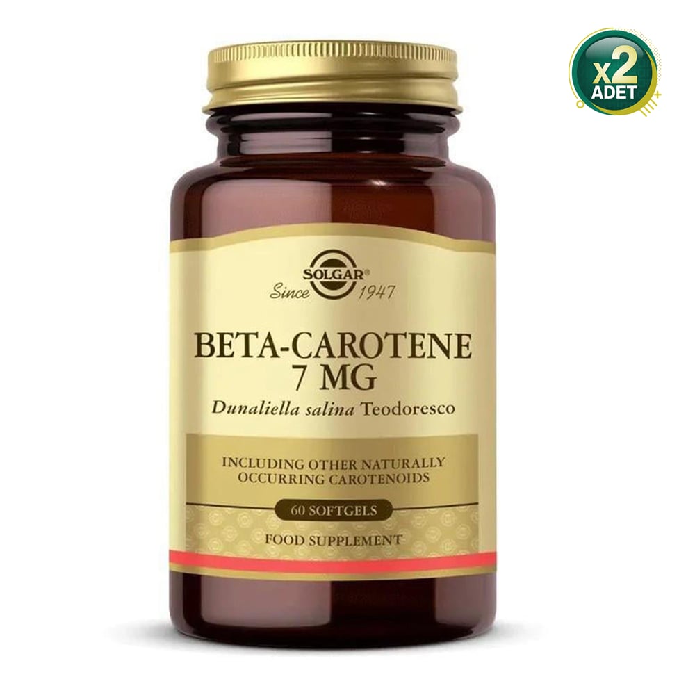 Solgar Beta Carotene 7 mg 60 Kapsül 2 Adet