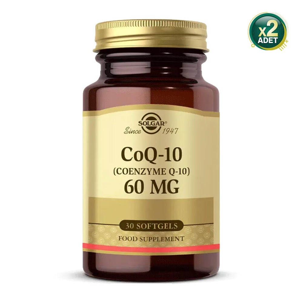 Solgar Coenzyme Q-10 60 mg 30 Kapsül 2 Adet