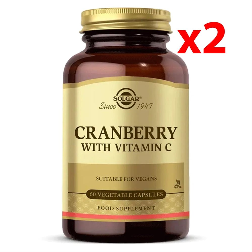 Solgar Cranberry With Vitamin C 60 Kapsül 2 Adet