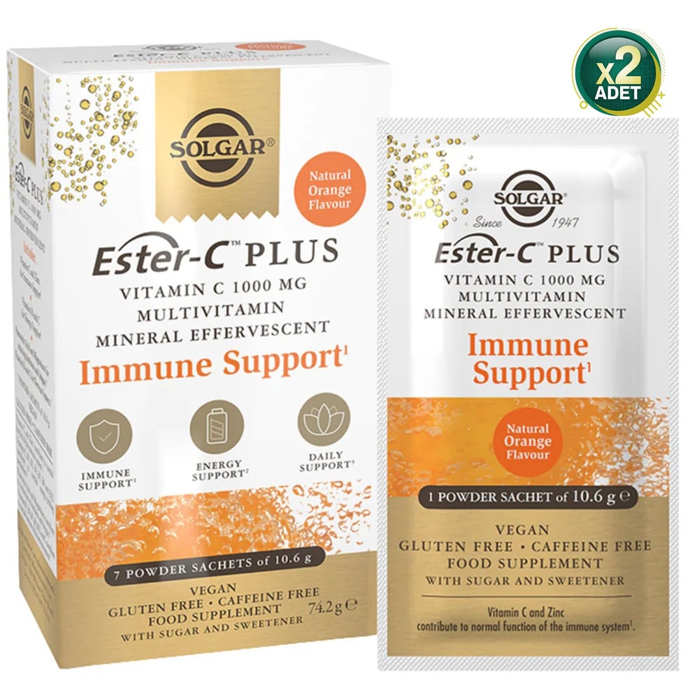 Solgar Ester-C Plus 1000 mg 7 Saşe 2 Adet