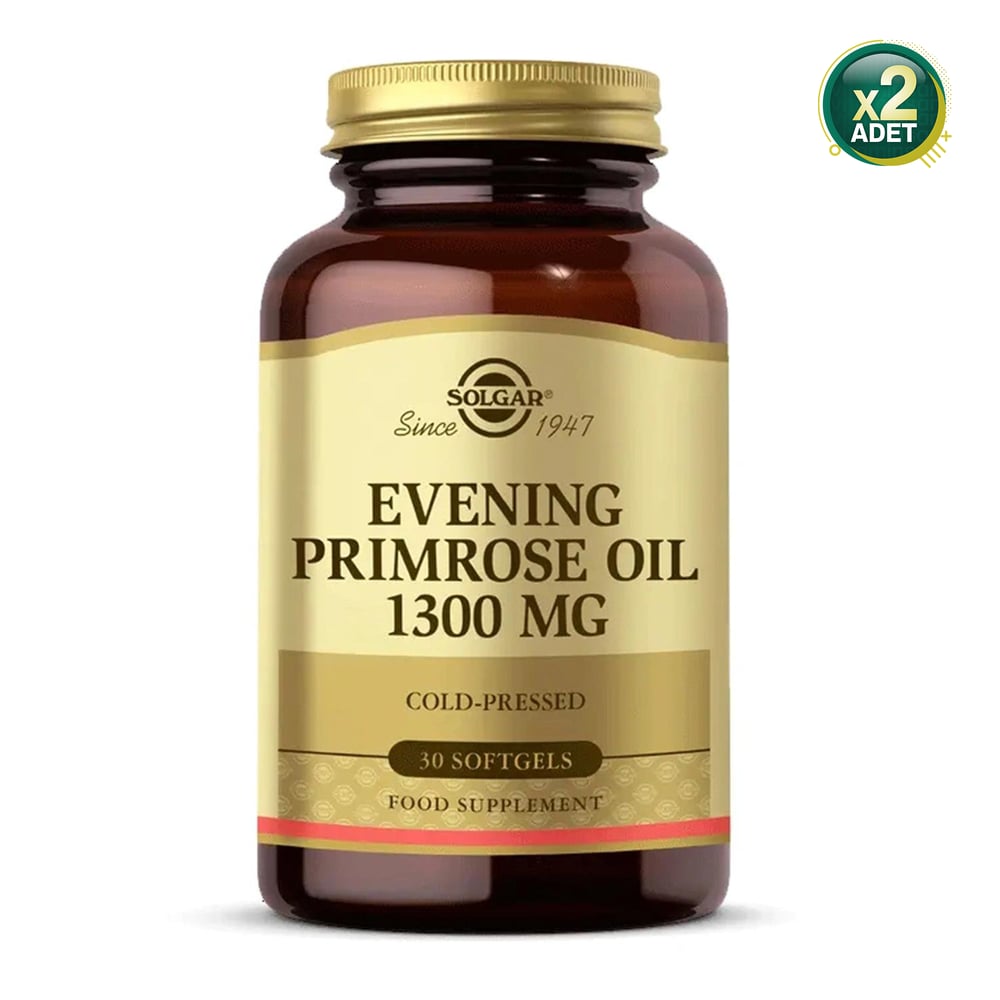 Solgar Evening Primrose Oil 1300 mg 30 Kapsül 2 Adet