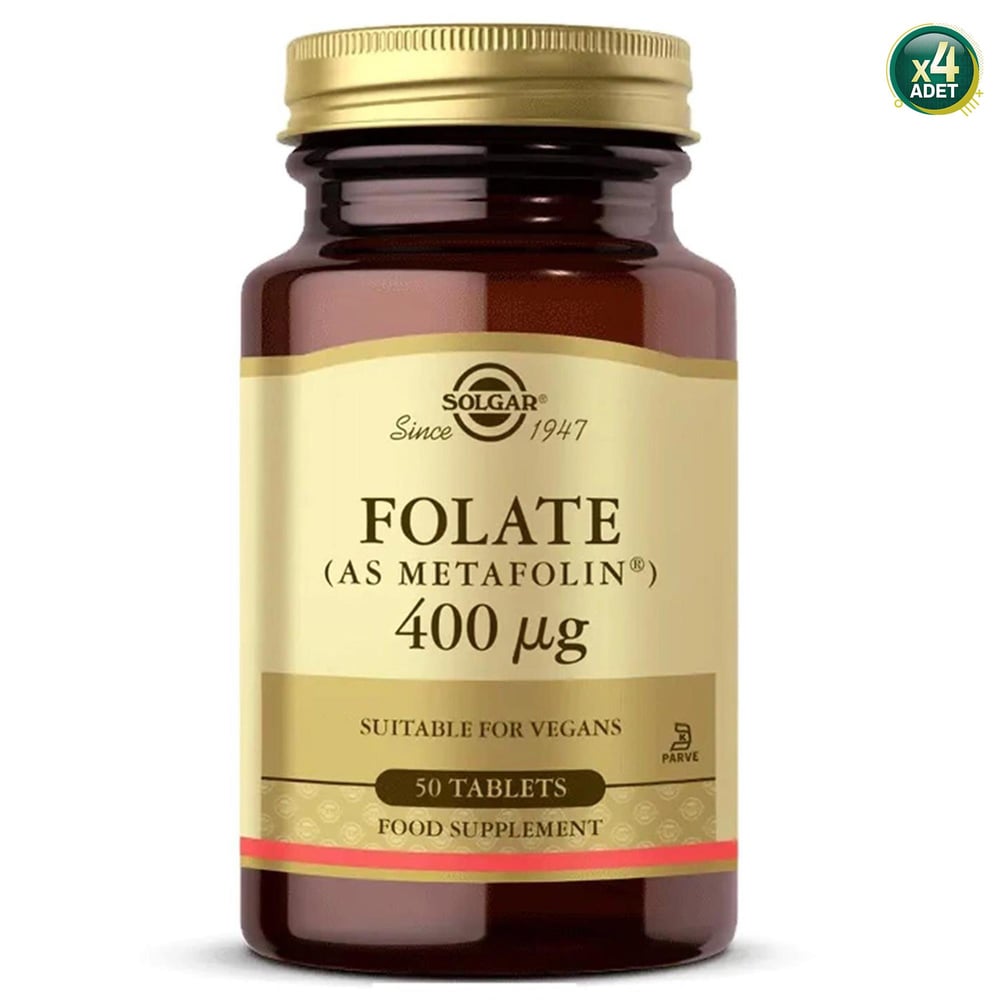 Solgar Folate 400 mg 50 Tablet 4 Adet