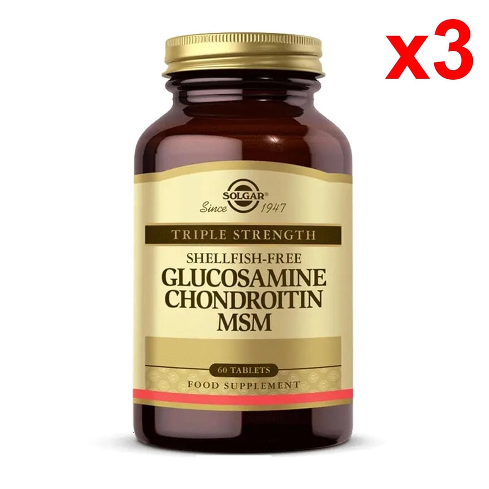 Solgar Glucosamine Chondroitin MSM 60 Tablet 3 Adet