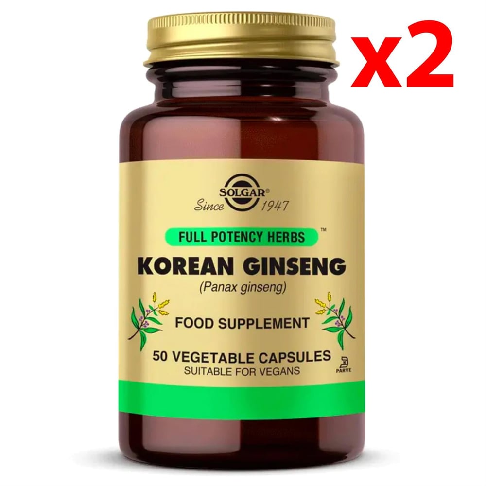 Solgar Korean Ginseng 50 Kapsül 2 Adet