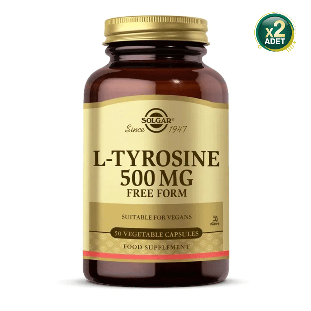 Solgar L-Tyrosine 500 mg 50 Kapsül 2 Adet