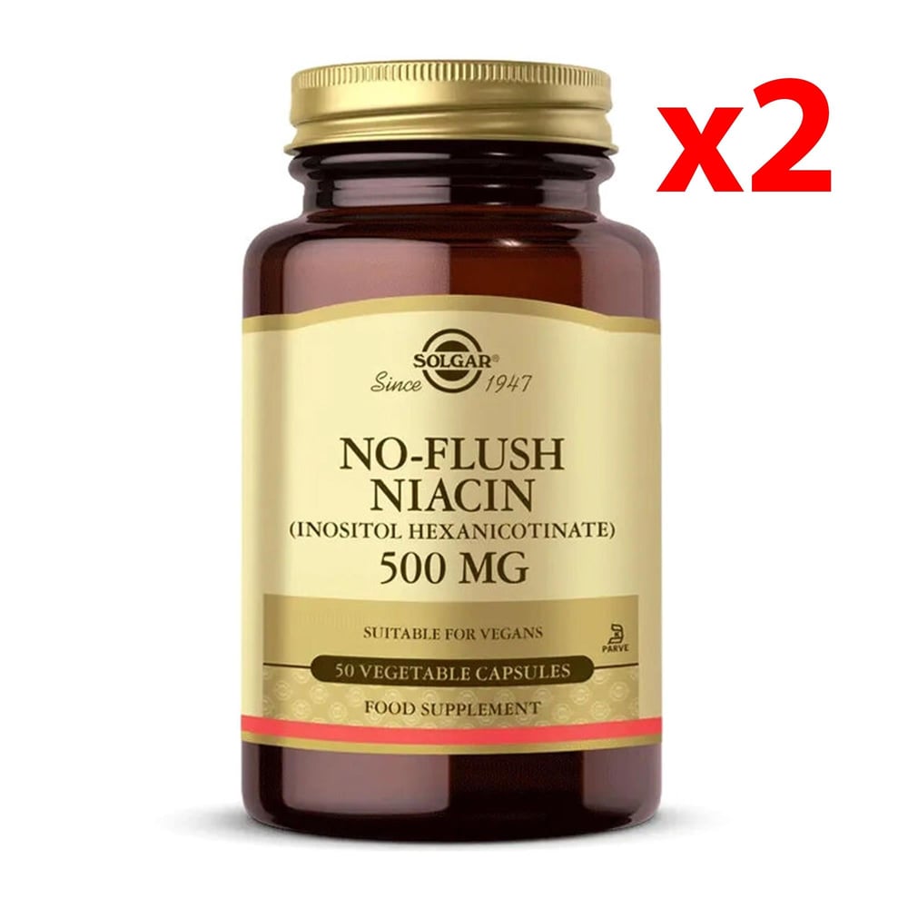 Solgar No Flush Niacin 500 mg 50 Kapsül 2 Adet 