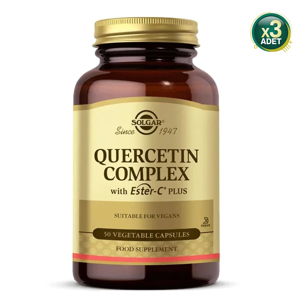 Solgar Quercetin Complex 50 Kapsül 3 Adet