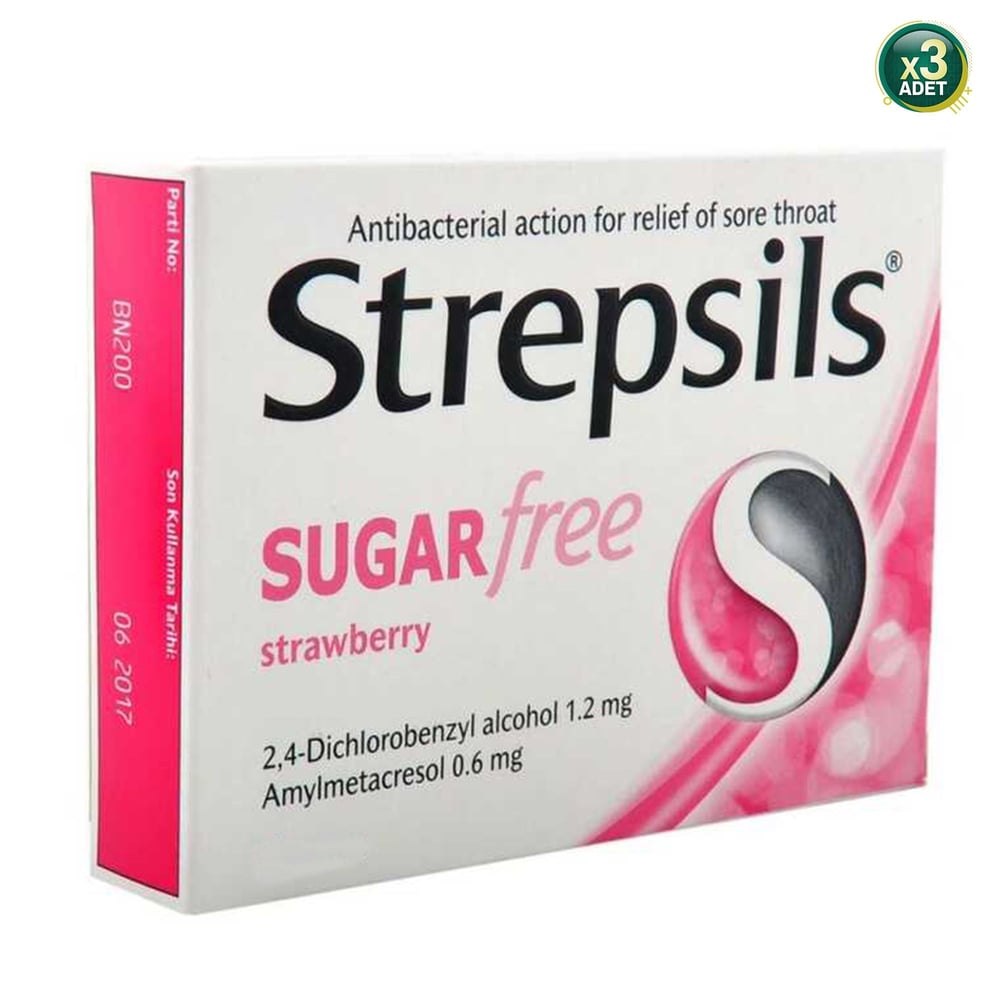 Strepsils Şekersiz Elderberry 24 Pastil - 3 Adet