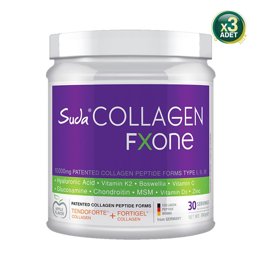 Suda Collagen Fxone Elma Aromalı 390 gr 3 Adet