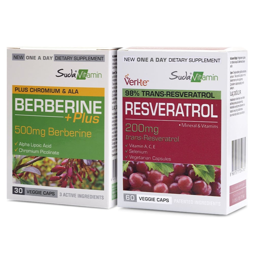 Suda Vitamin RESVERATROL & BERBERINE - Aromasız