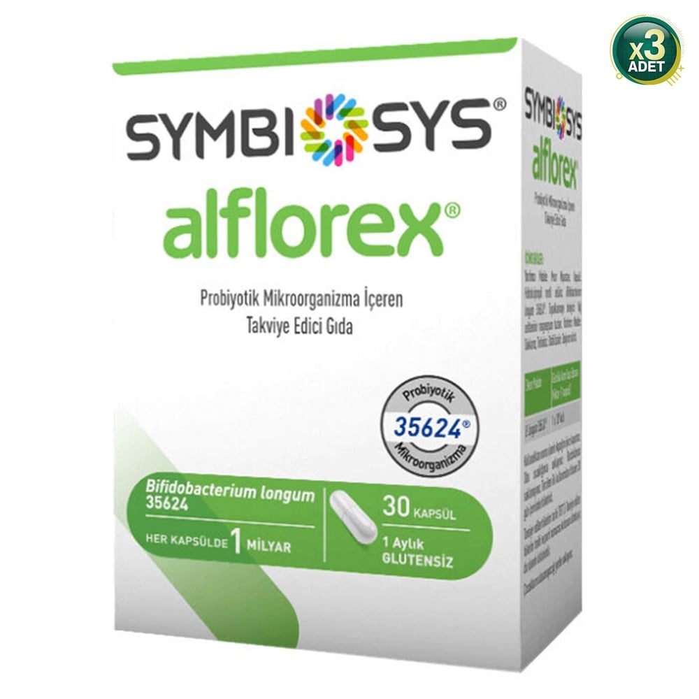 Symbiosys Alflorex Probiyotik 30  Kapsül 3 Adet