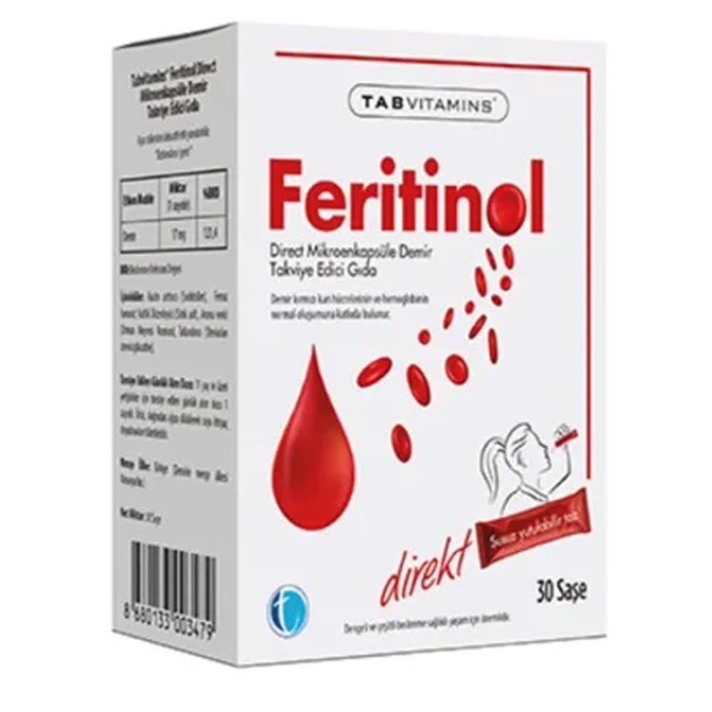 Tab Vitamins Feritinol 30 Direkt Saşe