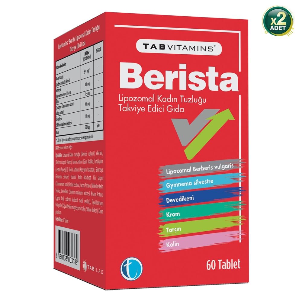 Tabvitamins Berista 60 Tablet 2 Adet
