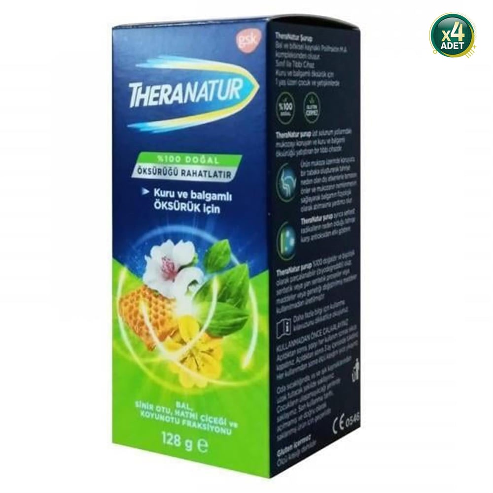 Theranatur Bitkisel Şurup 128 gr 4 Adet