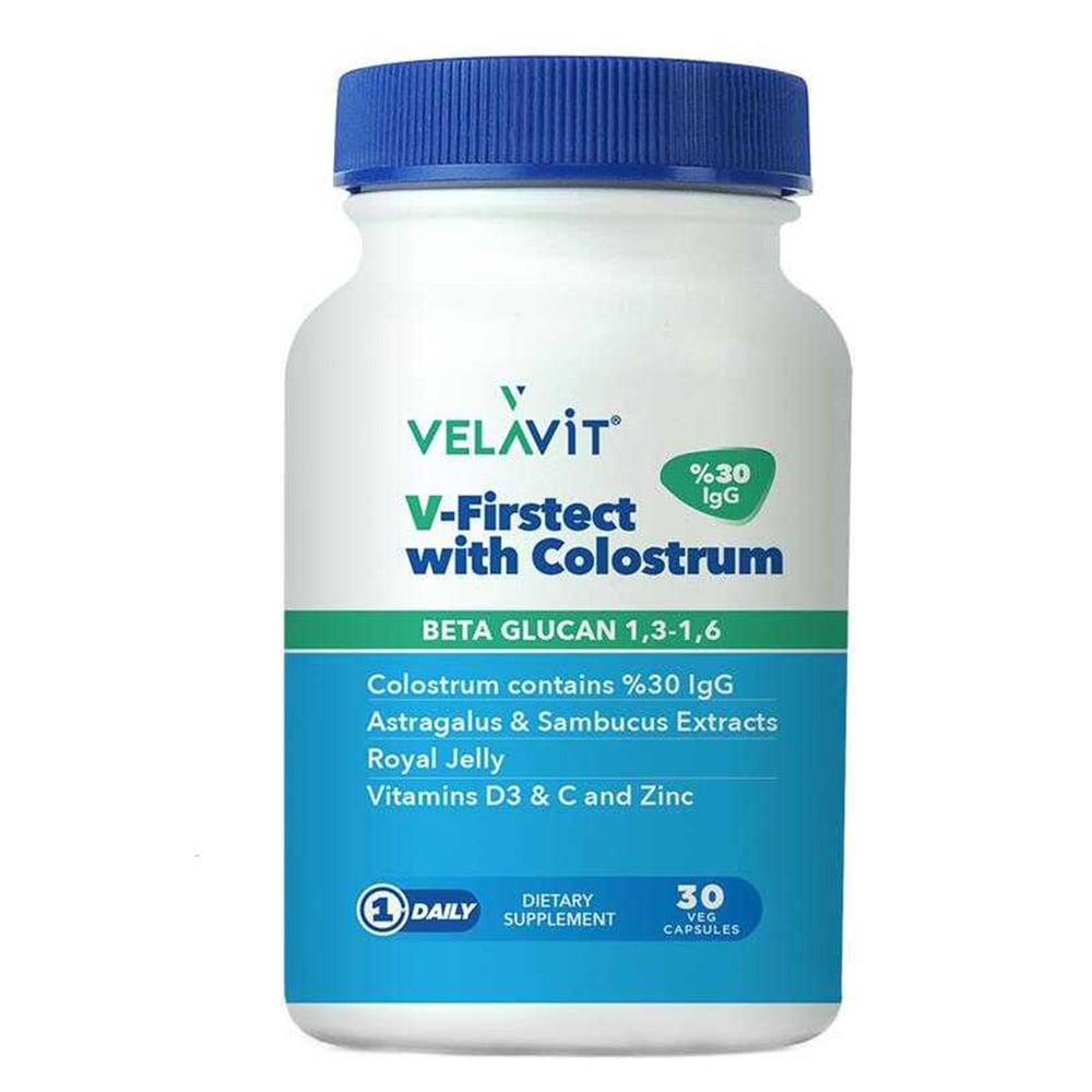 Velavit V-Firstect With Colostrum 30 Kapsül